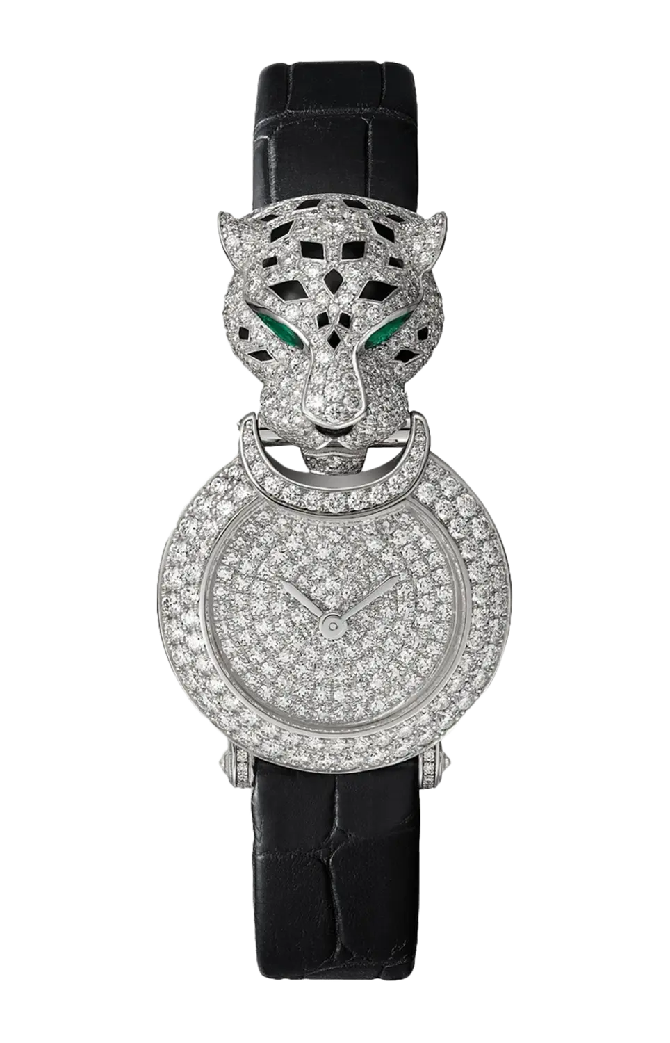 

Пантера cartier, белое золото, бриллианты, изумруд, кварц - hpi01734 CARTIER