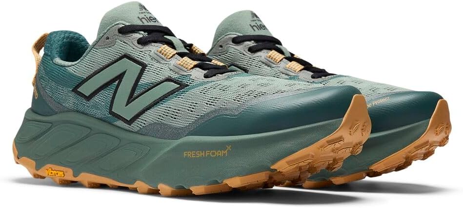 New Balance Кроссовки Mens Fresh Foam X Hierro V9, Dark Juniper/Black/Dried Apricot — фото 4