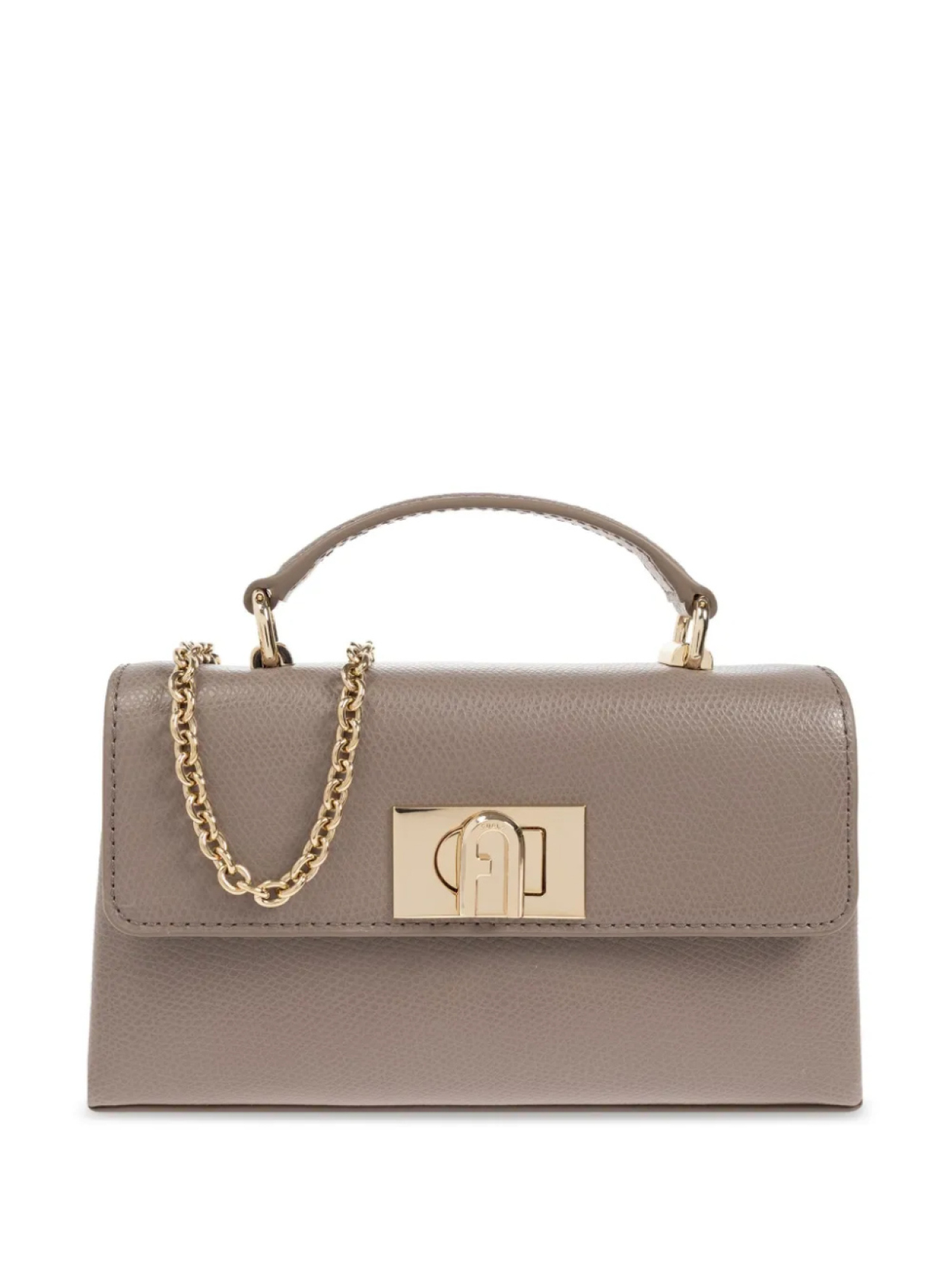 

Кожаная сумка-тоут Furla, нейтральный