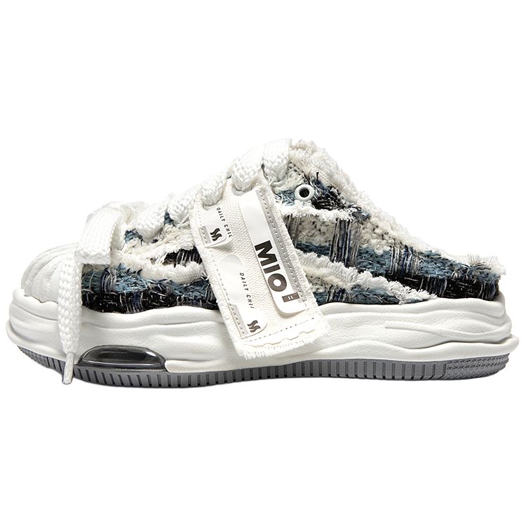 

MIO Слипоны с противоскользящей композитной подошвой и закрытым мысом для женщин розовые - синие чёрно-белые, цвет Blue Black/White