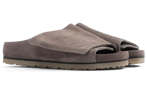 Тапочки x fear of god los feliz suede leather narrow fit sandals 'ash' Birkenstock, серый — фото 2