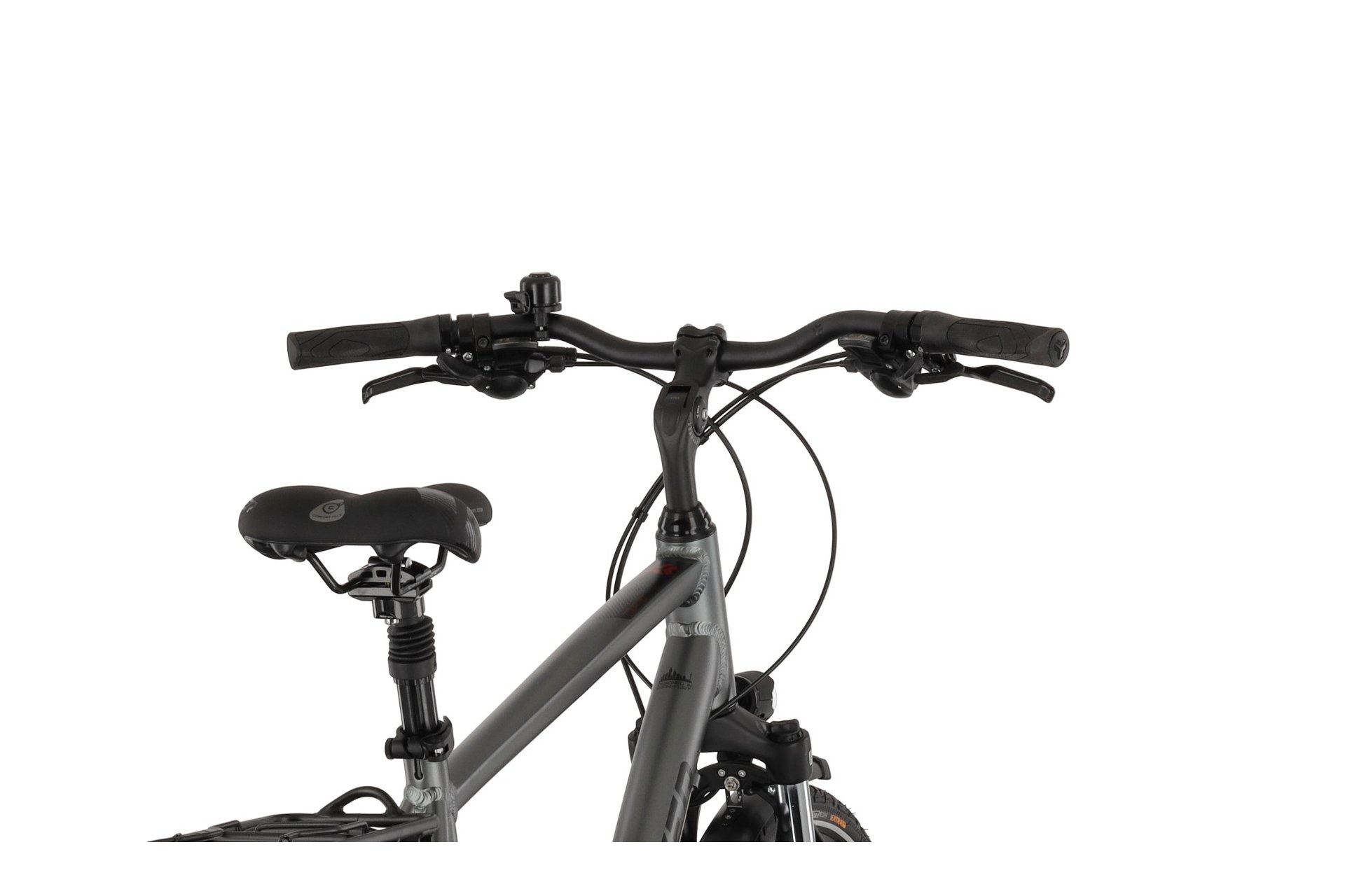 Треккинговый велосипед Carver Tour 110 - 28 дюймов - Diamant - 2024, цвет Grau|darkanthracite black red — фото 4