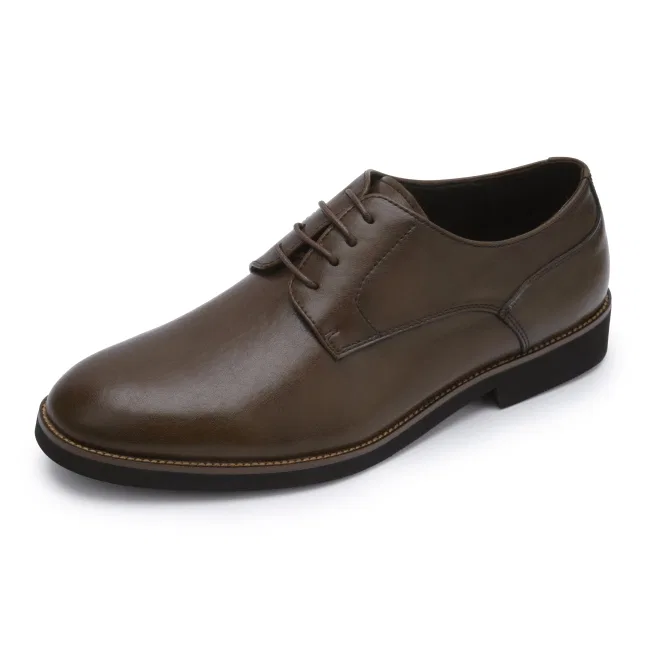 Мужские коричневые дерби Kumkang Esprendo Plain Toe из коровьей кожи