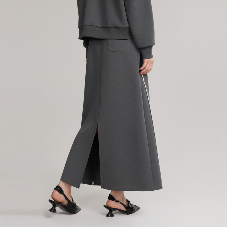 

ELLE Повседневная длинная юбка Women's Medium Gray