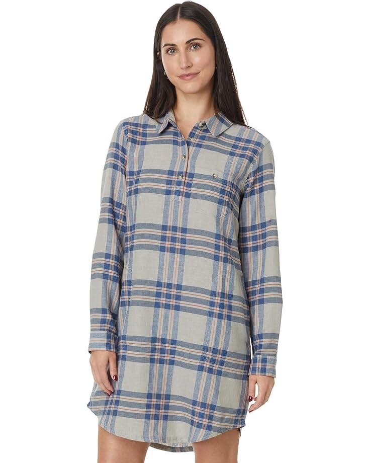 

Платье Toad&Co Re-Form Popover Long Sleeve Dress, цвет Basalt Lg Scale
