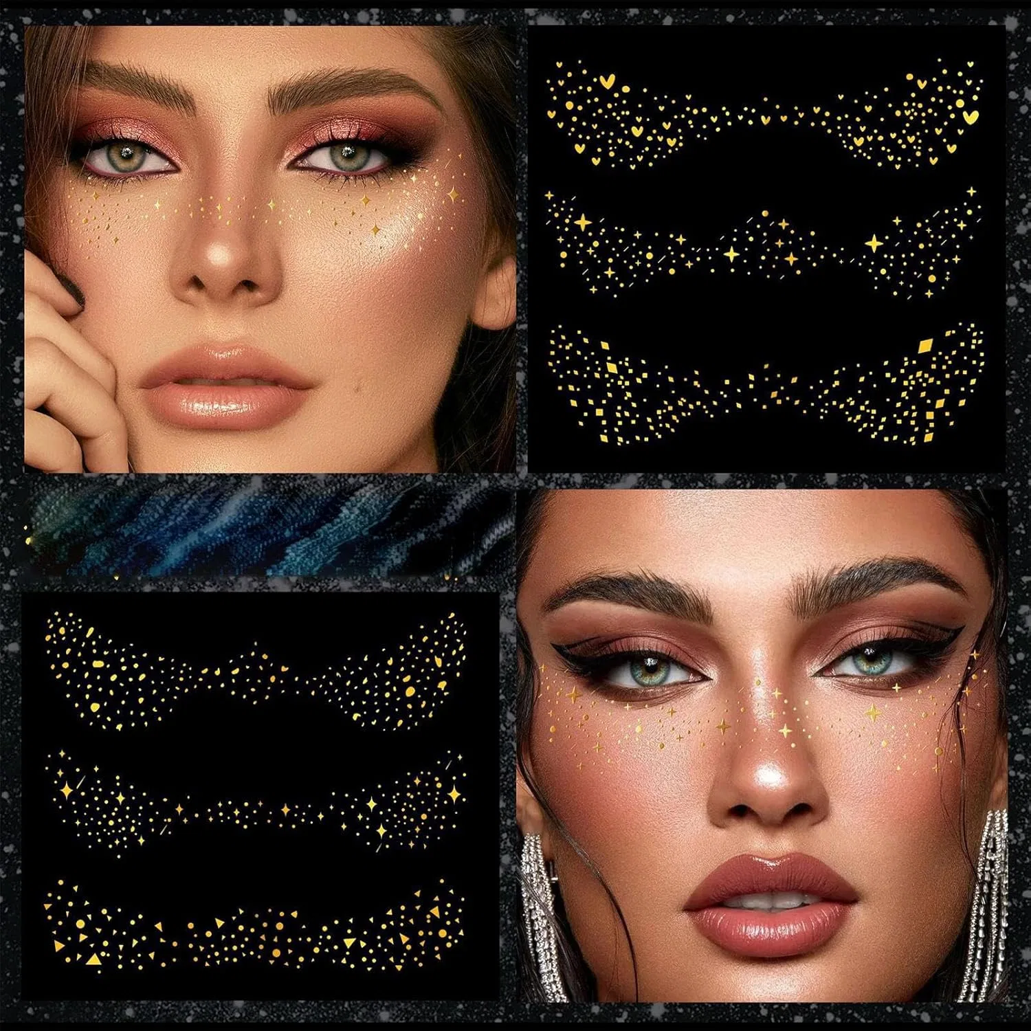 Блеск для тела и лица Glitter Tattoo, мультицвет, 6 предметов — фото 4