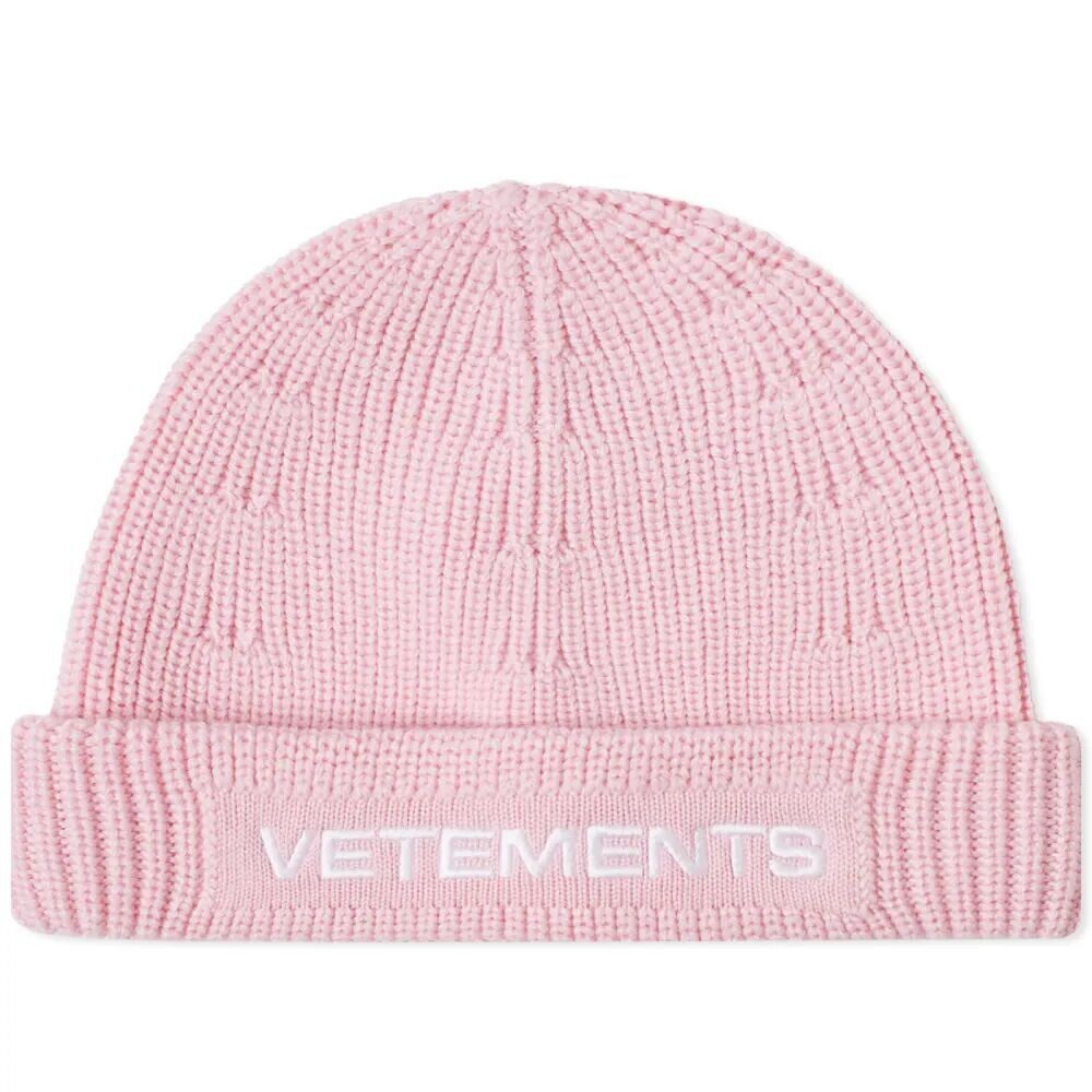 

Vetements Шапка-бини с логотипом, розовый