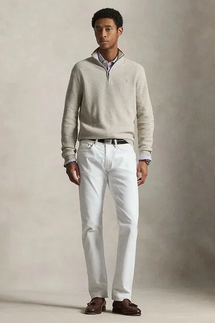 Свитер мужской хлопковый Polo Ralph Lauren, зеленый — фото 3