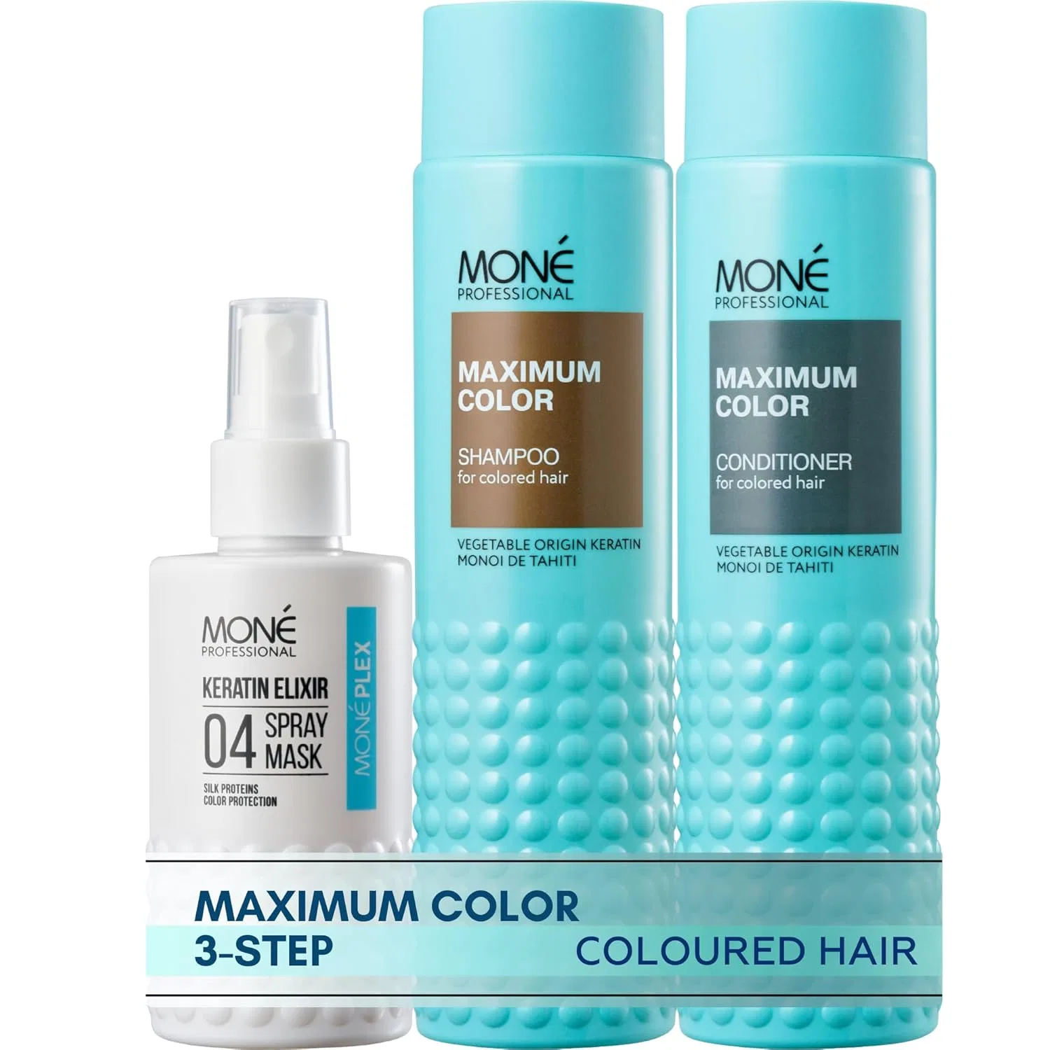 Набор для ухода за окрашенными волосами от MONÉ Professional Moné, Blue + White