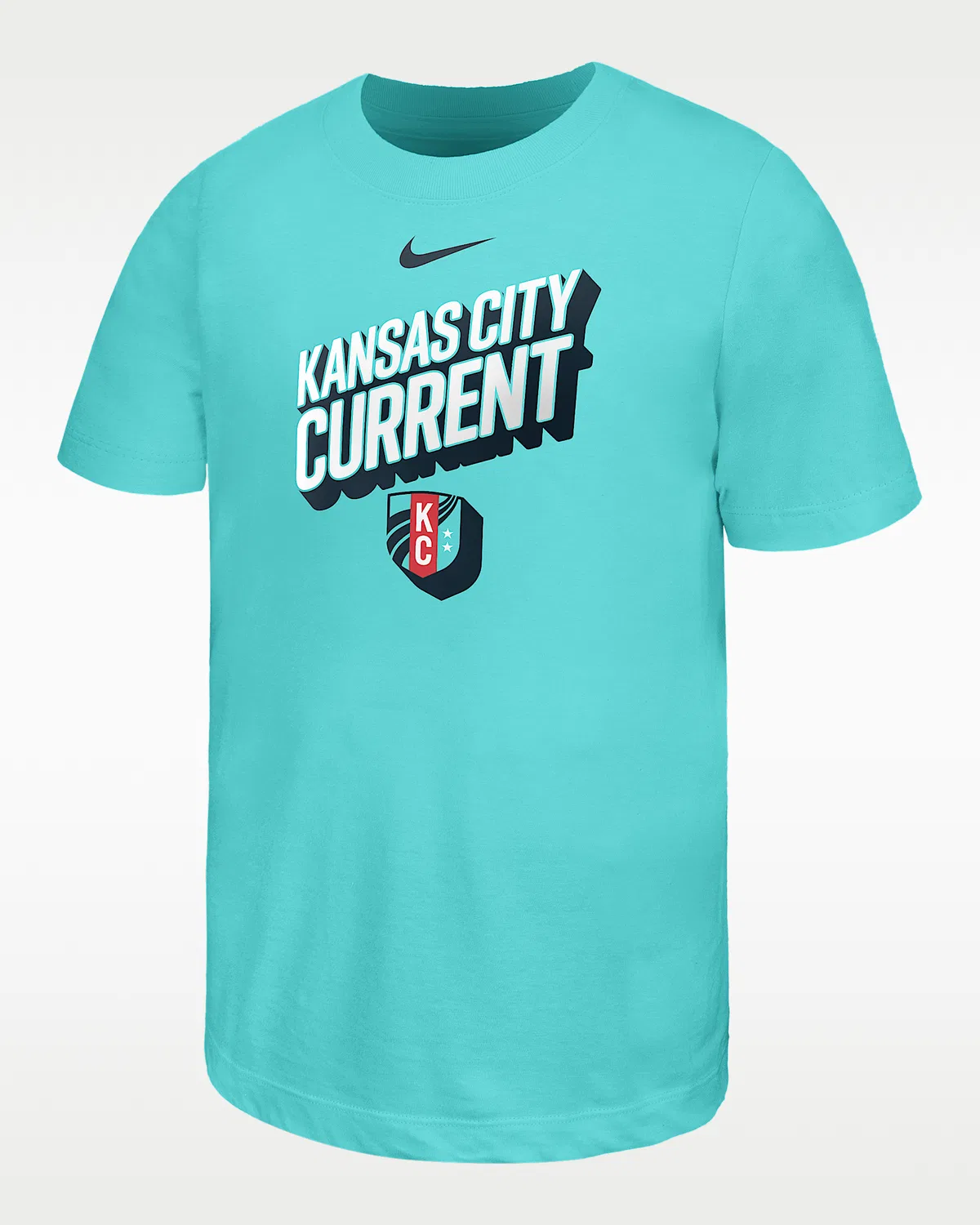 Детская футболка Nike Cotton Kansas City Current, Light Aqua