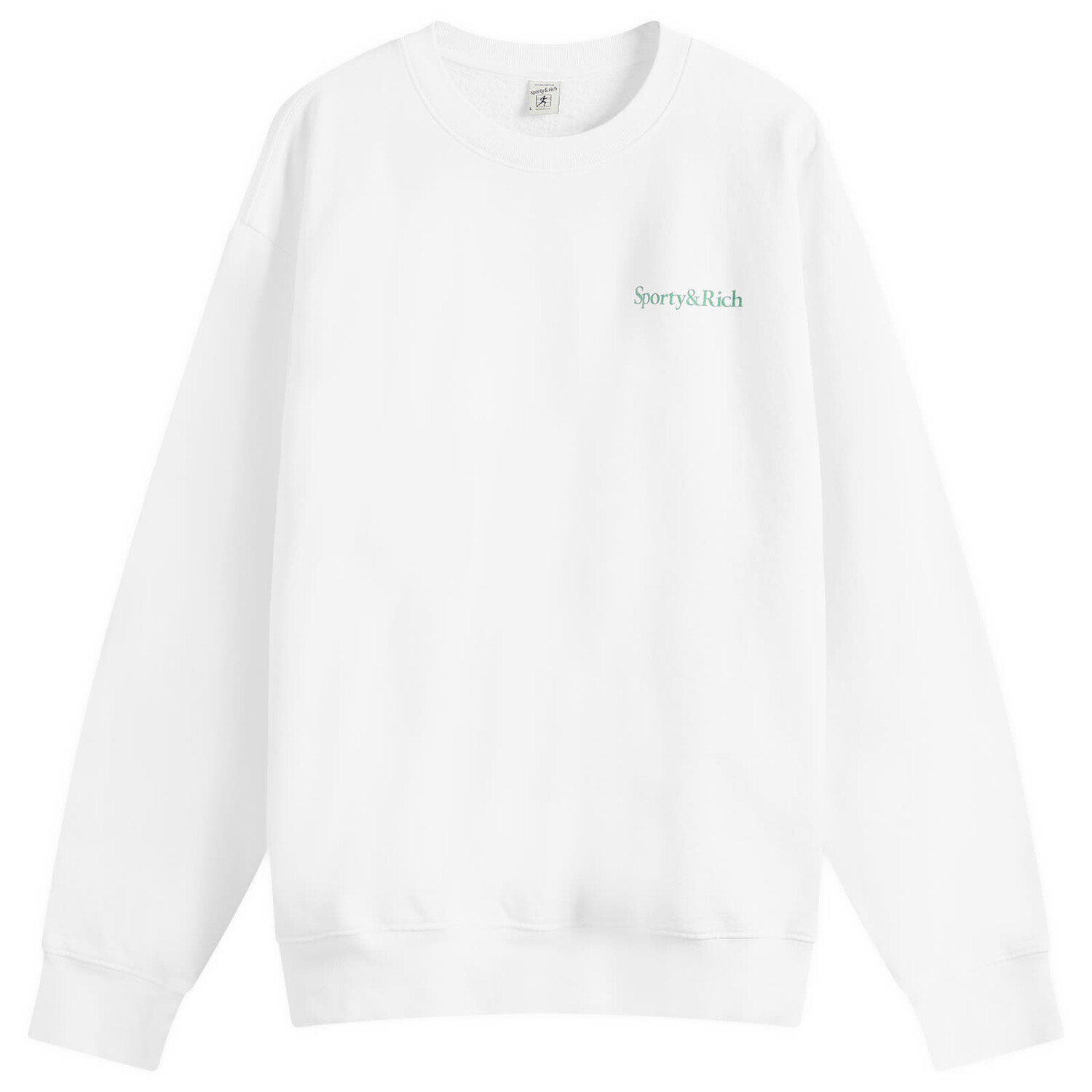 

Футболка Sporty & Rich Drink More Water Sweatshirt, цвет White & Verde