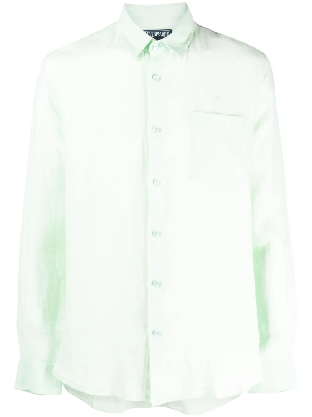 

Льняная рубашка Caroubis с длинными рукавами Vilebrequin, зеленый