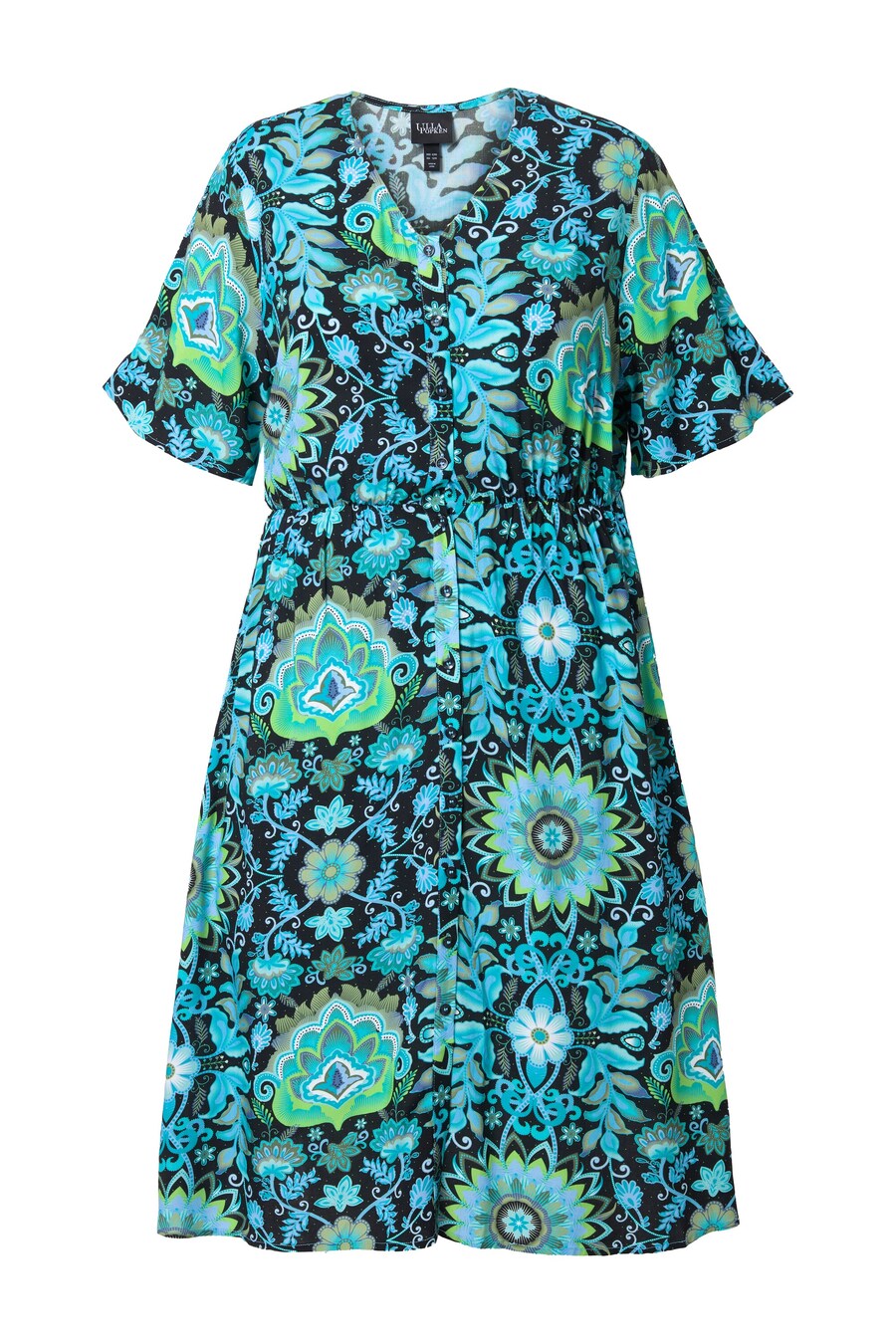 

Миди платье Ulla Popken, Night blue/Aqua/Light blue