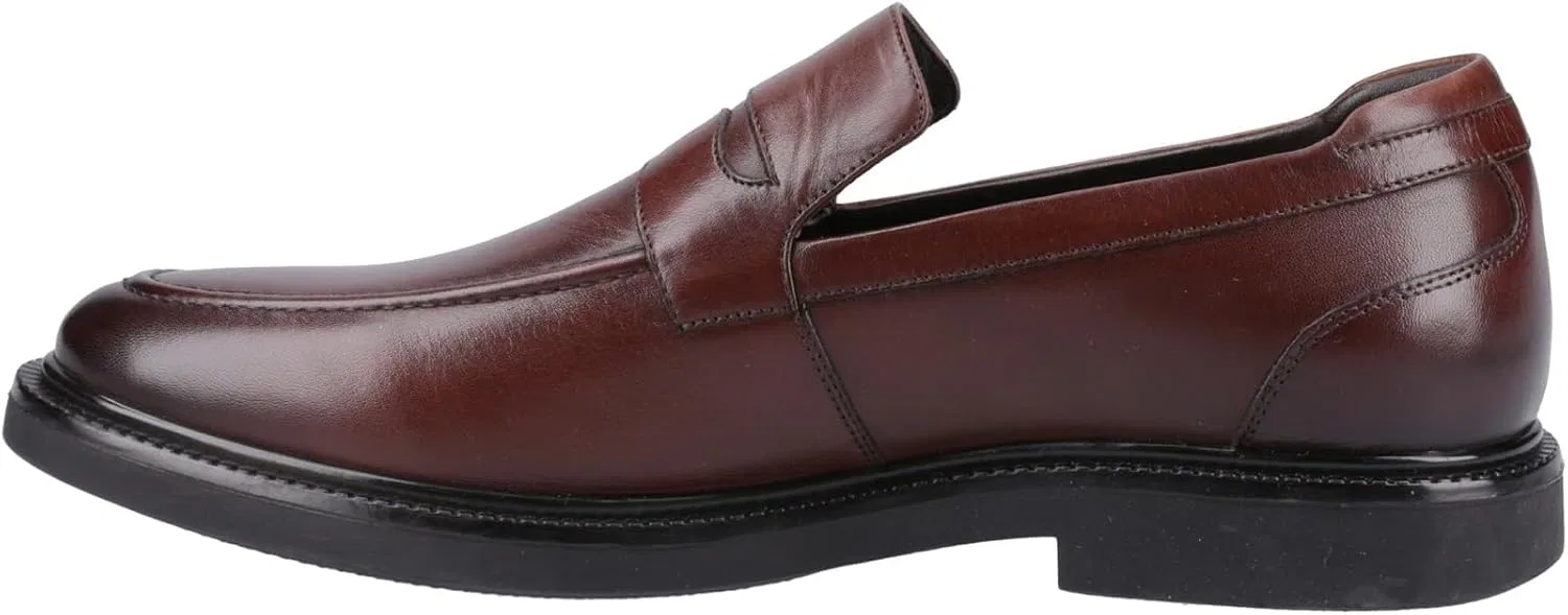 Мужские кожаные лоферы Hush Puppies Knox шоколадного цвета
