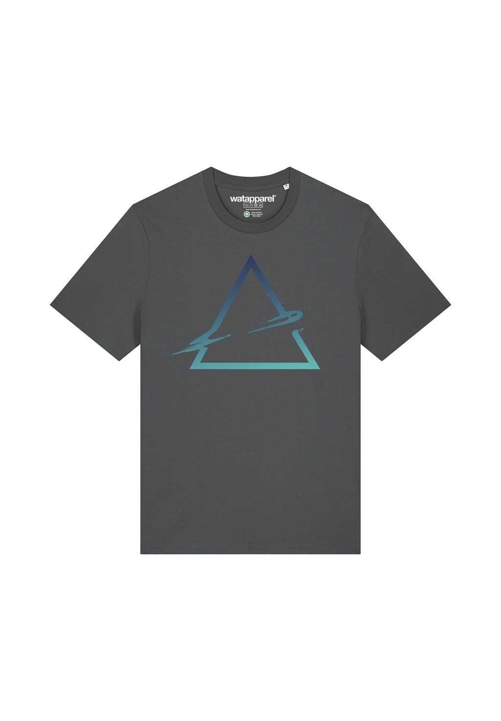 

Футболка с принтом TRIANGLE watapparel, антрацит