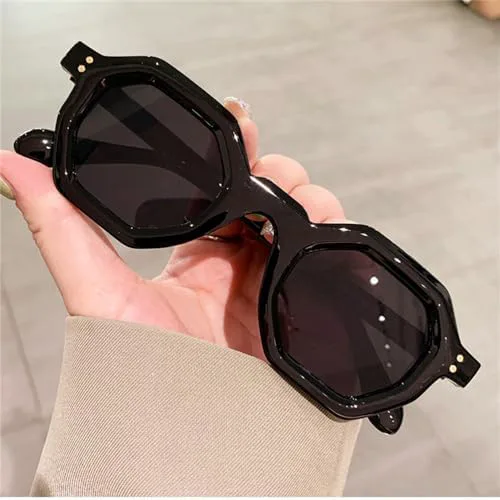 

Солнцезащитные очки 2027 Small Polygon для женщин, ретро-очки с заклепками для мужчин, солнцезащитные очки UV400 для занятий спортом на открытом воздухе MTZJH, 12