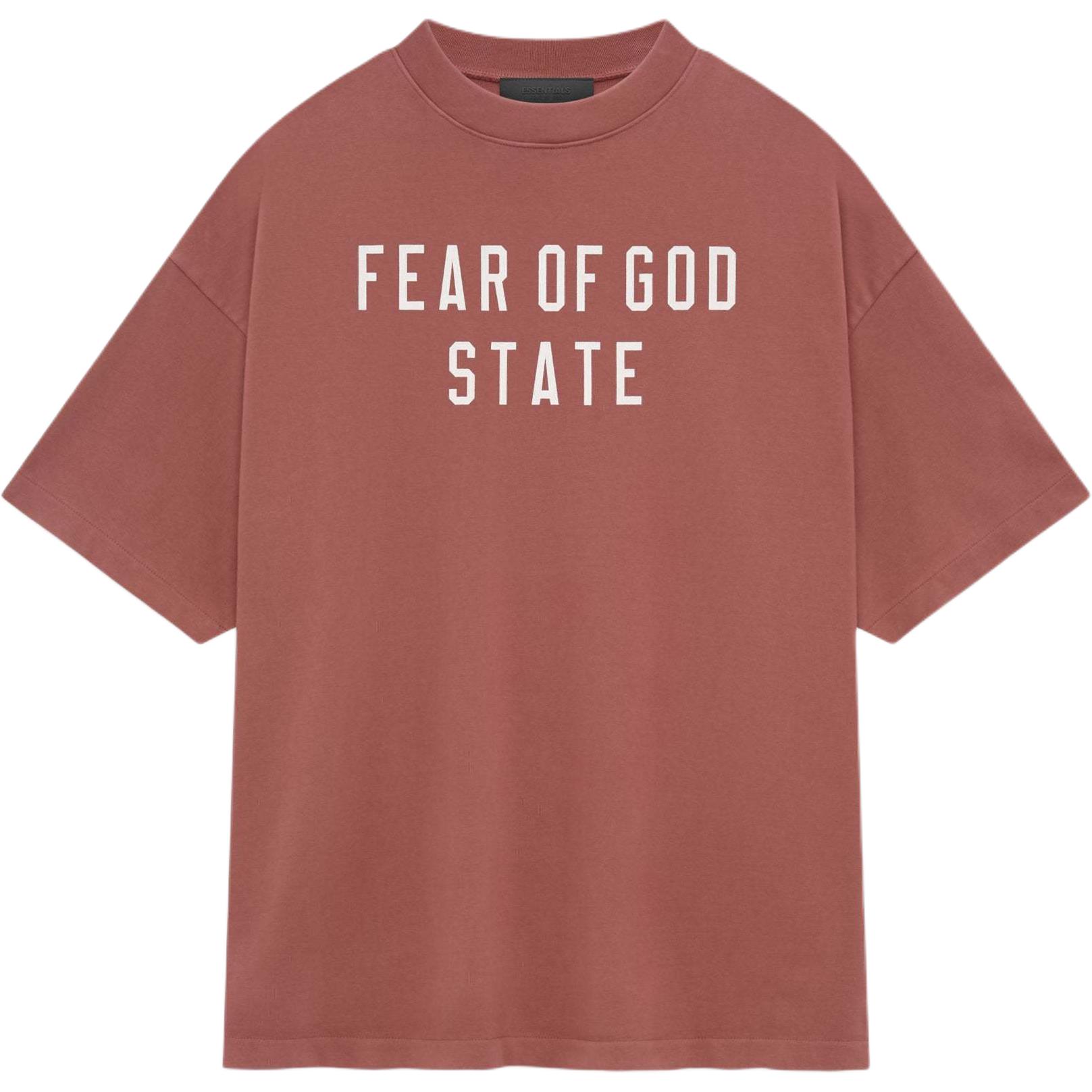 Тяжелая водолазка Fear Of God Essentials, Малиновый — фото 2