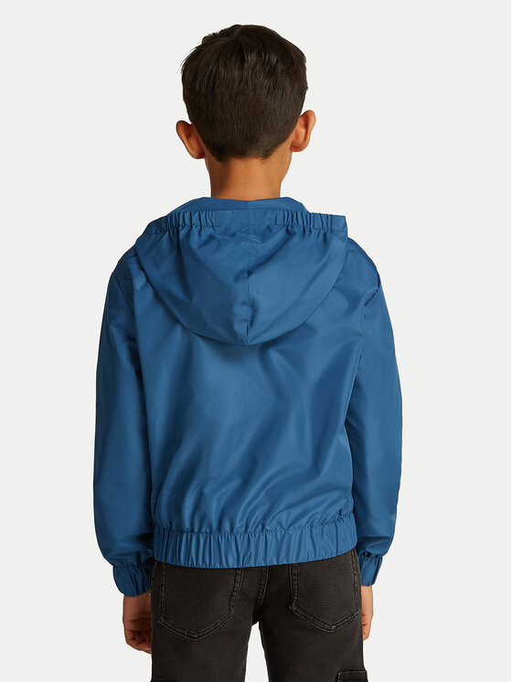 Демисезонная куртка regular fit Monologo Essential IB0IB02091 Calvin Klein Jeans, синий — фото 2