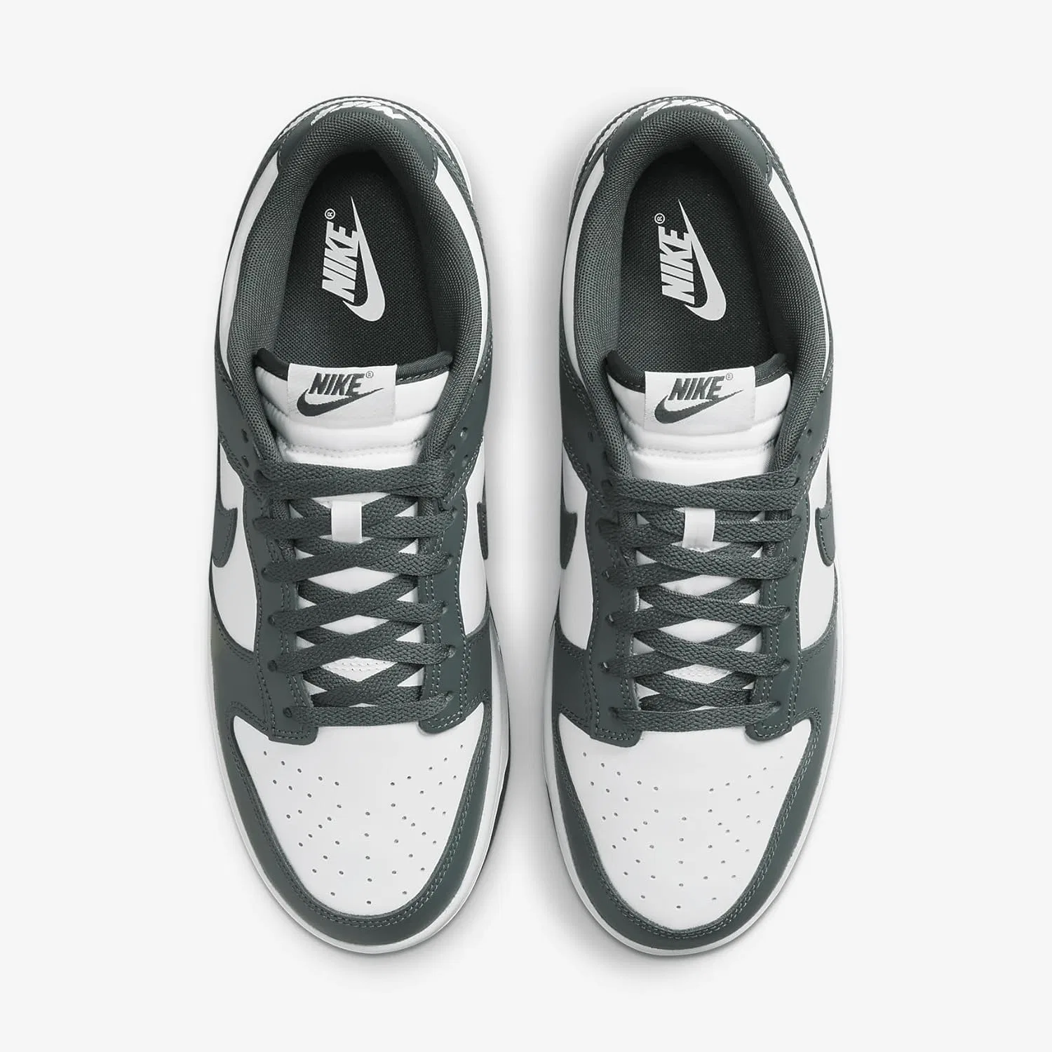 Мужские скейтбордистские кроссовки Nike Dunk Low Retro, белый/зеленый — фото 4