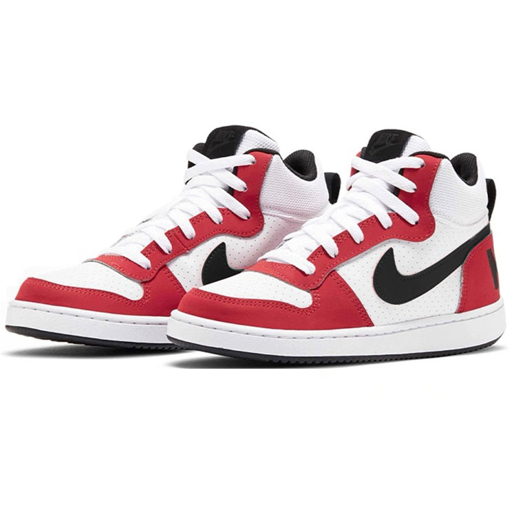 Детские скейтерские кроссовки Court Borough для младших школьников Nike, черный/белый/красный — фото 3