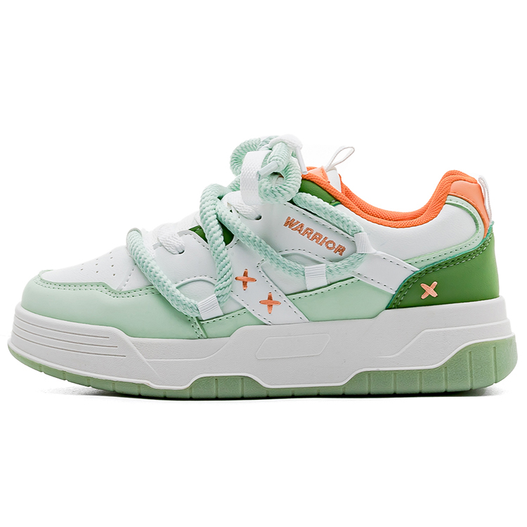 

Кроссовки WARRIOR Skateboarding Shoes Women's Low-top White/Green, зеленый