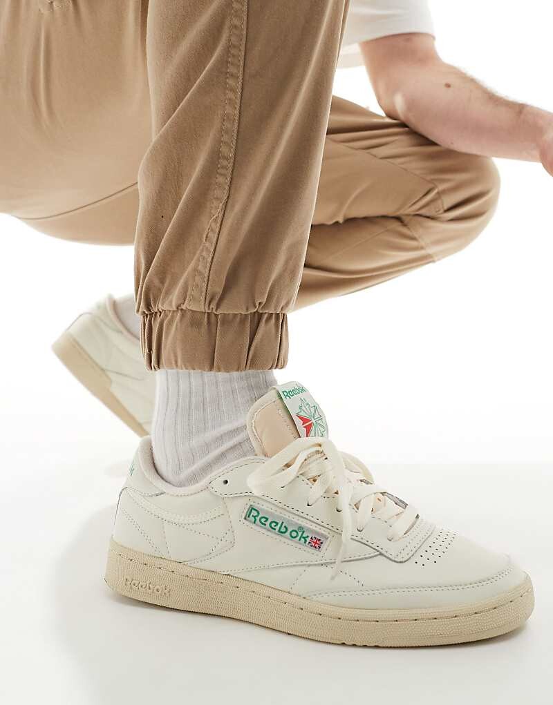 

Кроссовки Reebok Club C 85 кремовые, Бежевый, Кроссовки Reebok Club C 85 кремовые