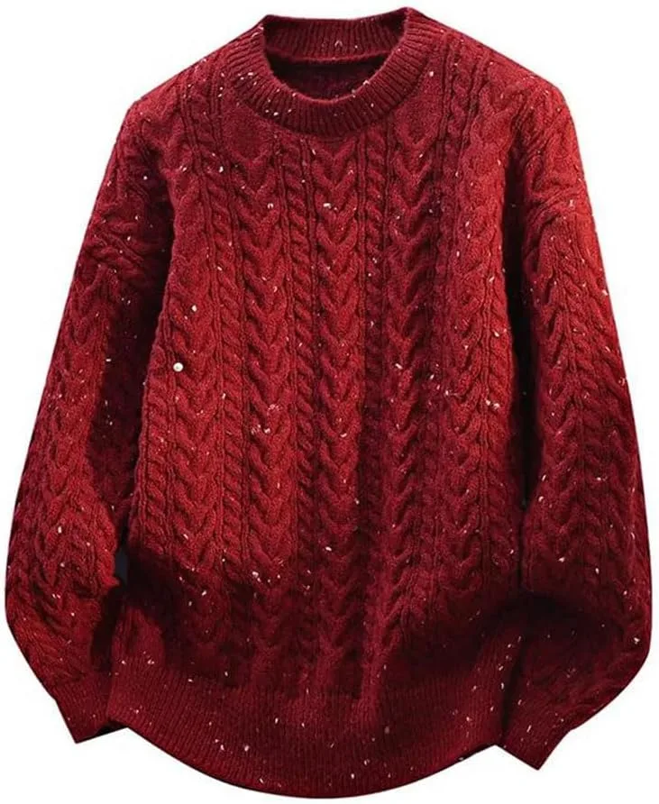 Мужской свитер свободного кроя O-Neck — фото 3