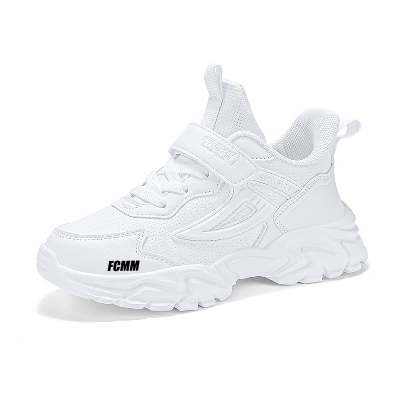

Нескользящие и дышащие низкие повседневные кроссовки для детей FCMM, белый