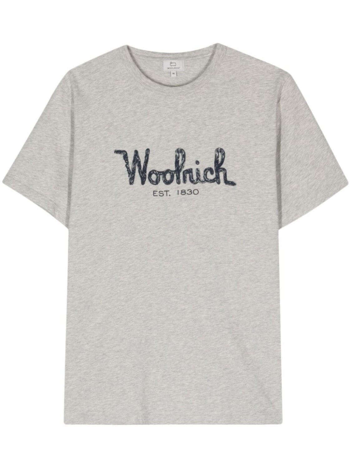 

Woolrich футболка с вышитым логотипом, серый