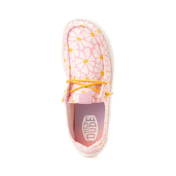 Слипоны Womens HEYDUDE Wendy Slip-On Casual Shoe, цвет Pink/Daisies — фото 2