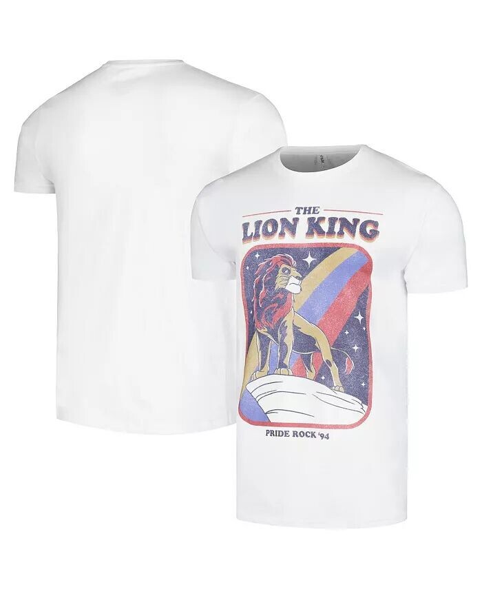 

Мужская и женская белая футболка The Lion King Pride Rock '94 Mad Engine, белый