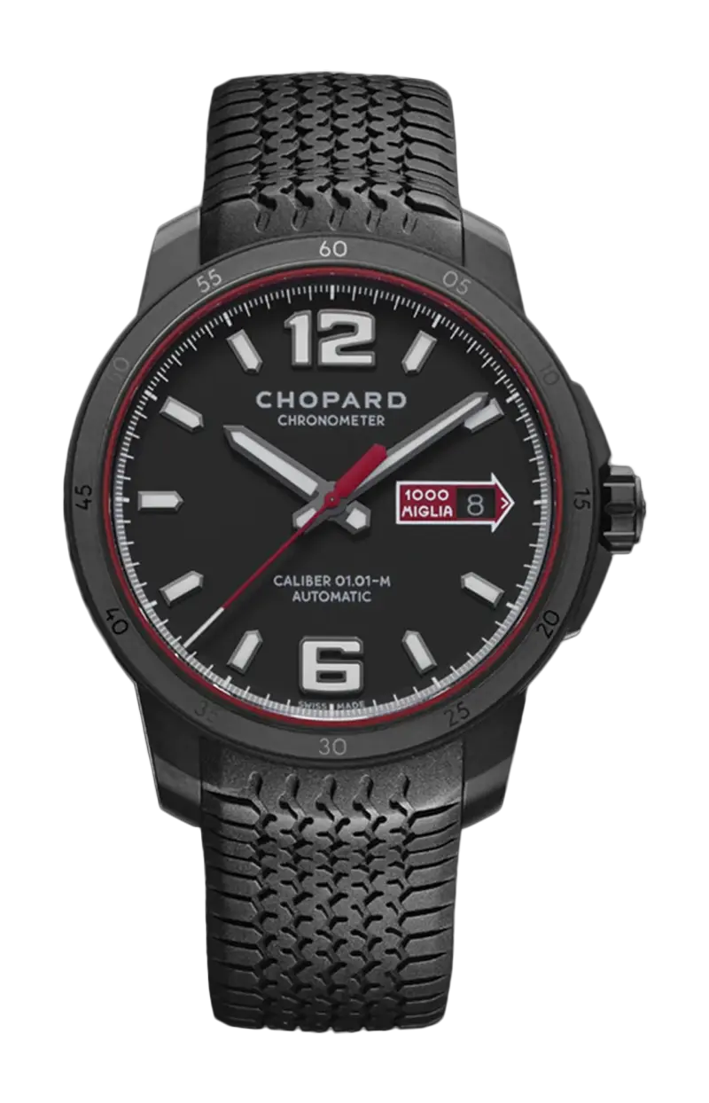 

Mille miglia gts automatic speed black 43 мм, автоматические, lucent steel dlc - лимитированная серия - 168565-3002 CHOPARD
