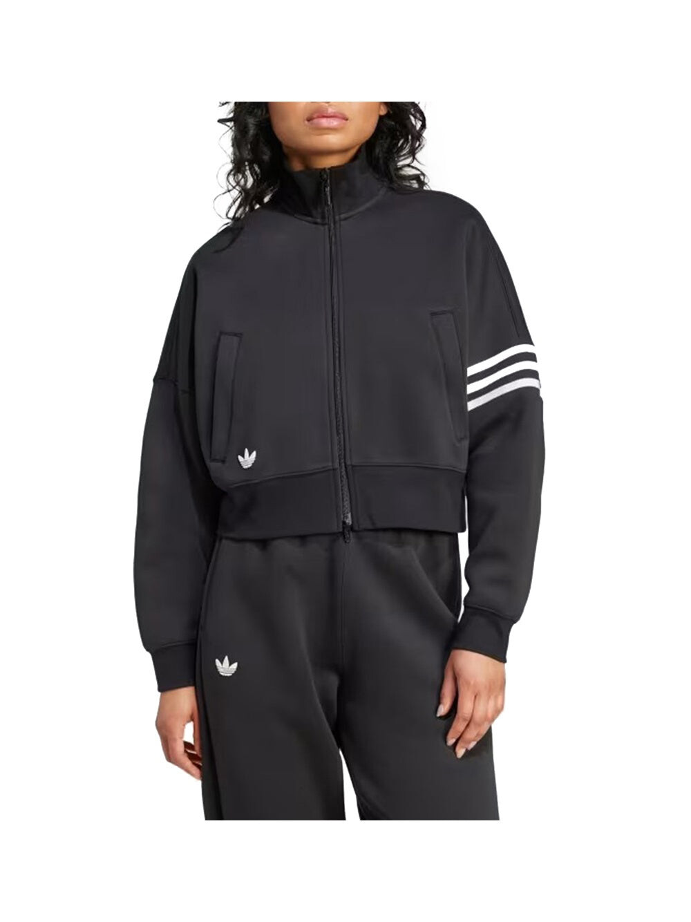 

Женский свитшот черный/белый Adidas