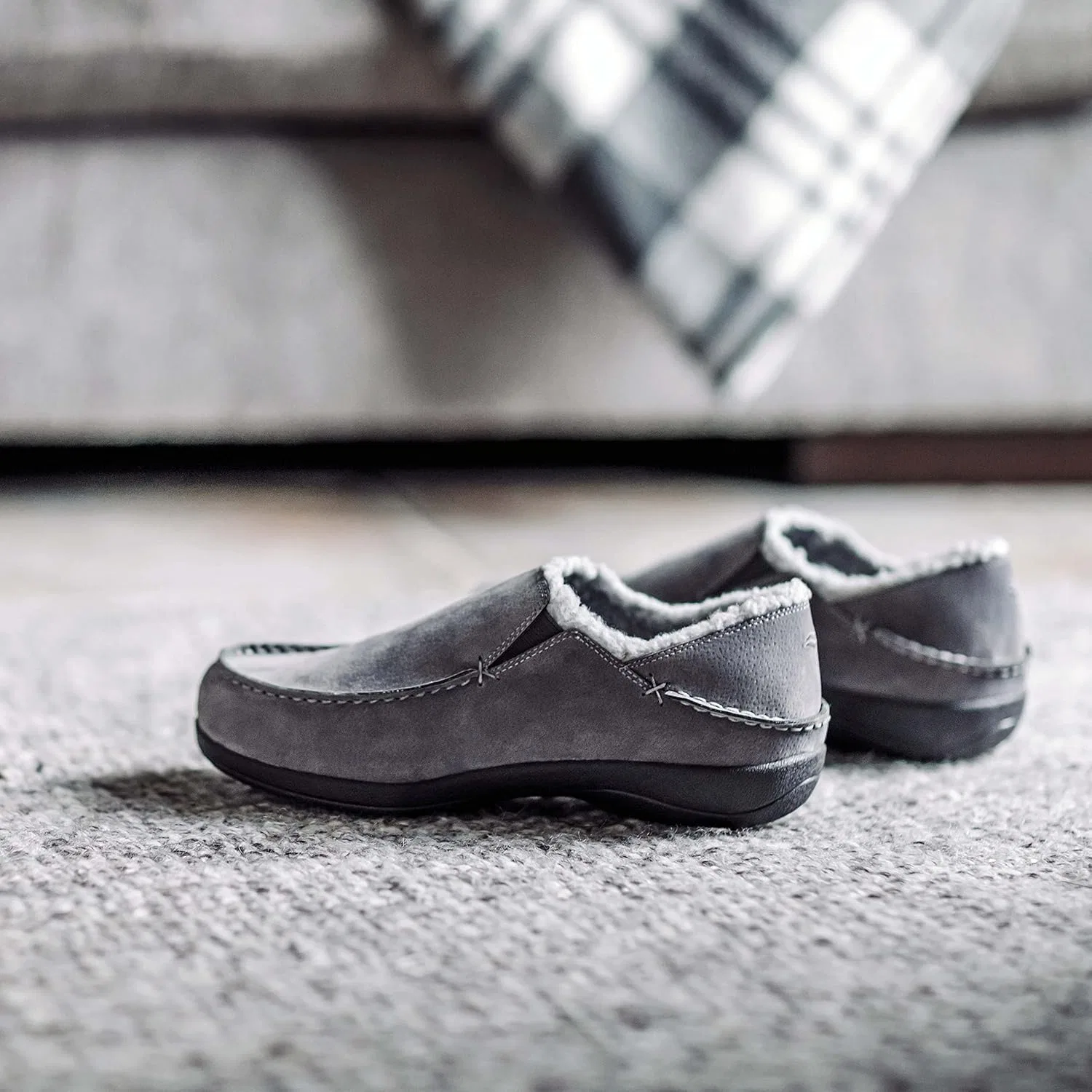 Тапочки с поддержкой стопы PowerStep, серый — фото 3