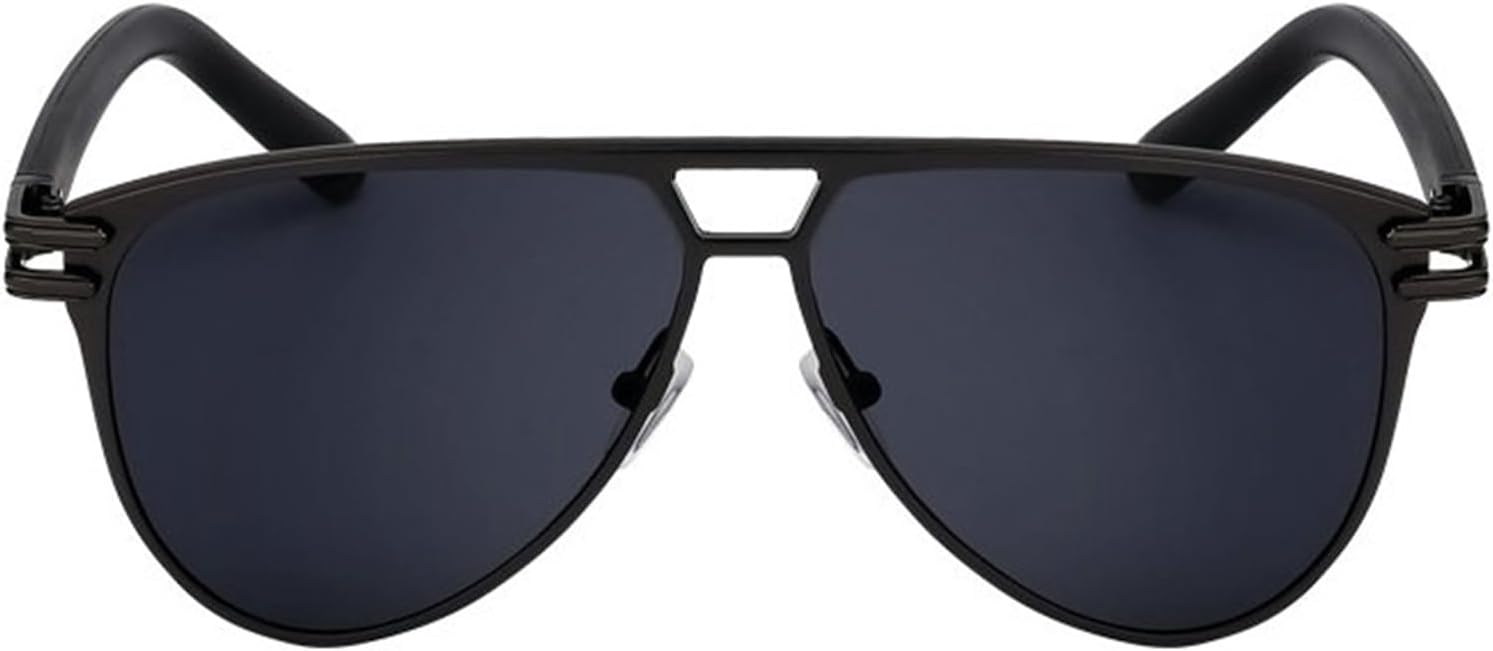 

Мужские солнцезащитные очки Helena с двойной перемычкой, квадратной формы, винтажные дизайнерские женские солнцезащитные очки, металлические солнцезащитные очки в стиле «пилот», C6