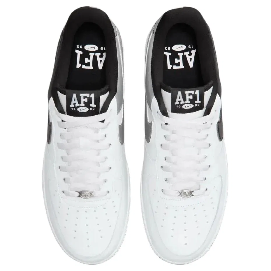 Скейтерские кроссовки Nike Air Force 1 White Black — фото 4
