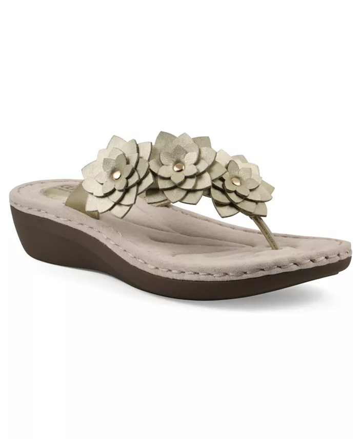 Женские слипоны Content Floral на платформе Cliffs by White Mountain, серый