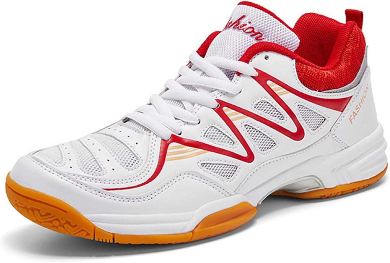 

Легкие мужские кроссовки CHUUMEE, модная спортивная обувь для игры в пеклбол, бадминтон, настольный теннис и волейбол, белый/красный