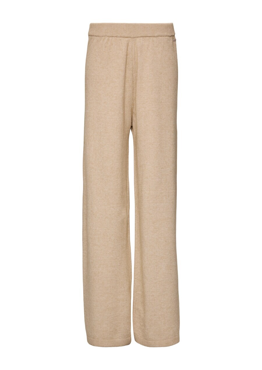 

Тканевые брюки QS Wide leg Pants, бежевый