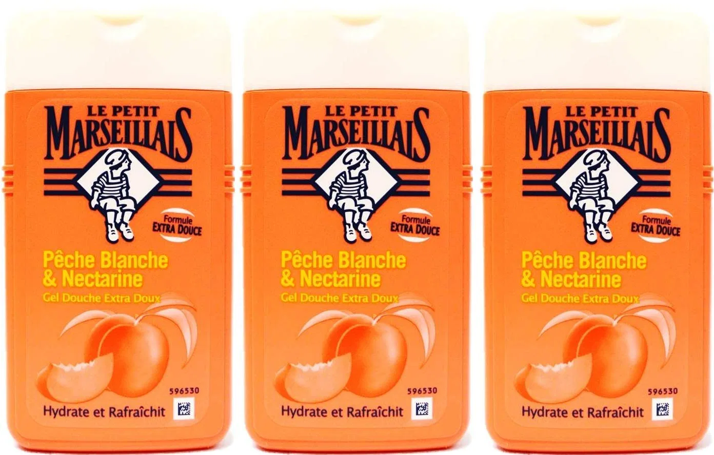 Гель для душа Le Petit Marseillais Extra Mild Белый персик и нектарин 250 мл (3 шт.) Le Petit Marseillais