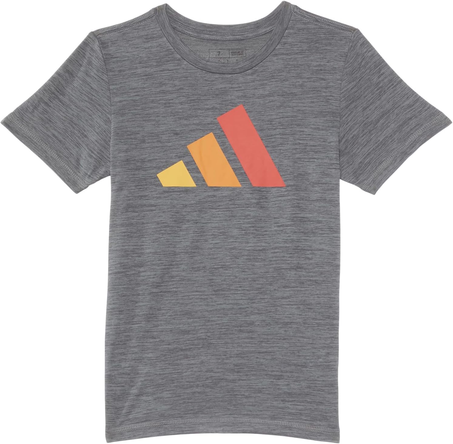 

Футболка adidas Kids SS Poly Logo Tee(Toddler/Little Kid), цвет Charcoal Grey
