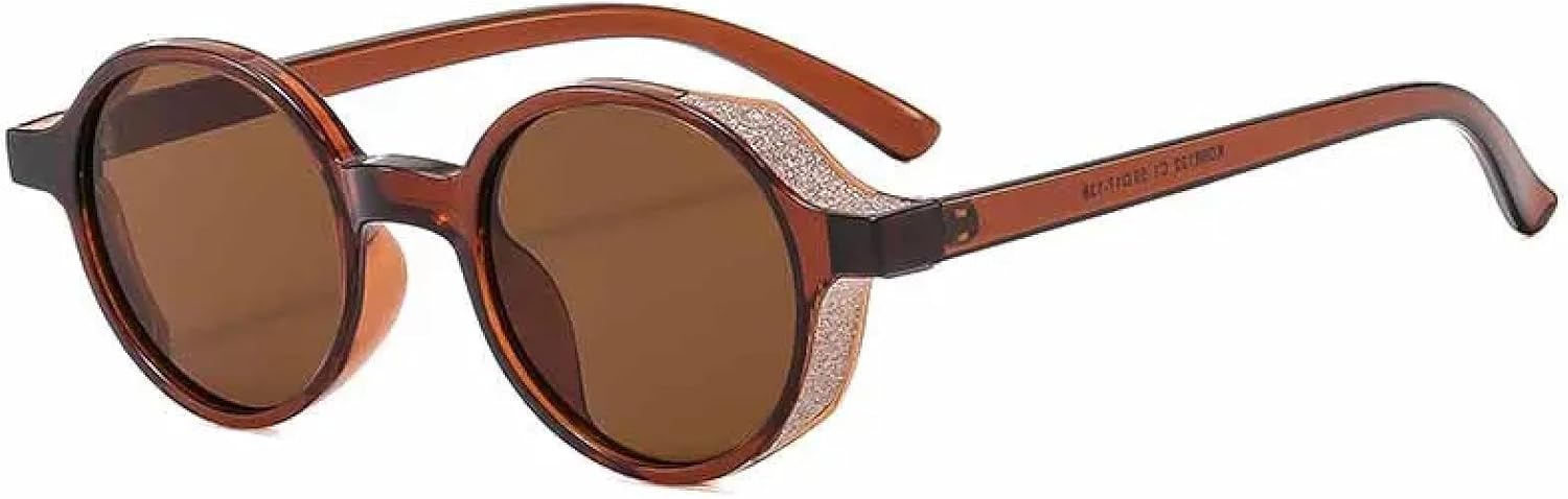 

Классические модные роскошные овальные солнцезащитные очки для женщин и мужчин, трендовые, для путешествий и вождения, солнцезащитные очки с защитой от УФ-излучения UV400 TKKTLLT, Brown Brown