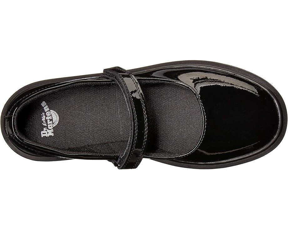 Туфли на плоской подошве Dr. Martens Kid's Collection Maccy Mary Jane, цвет Black Patent 1 — фото 2