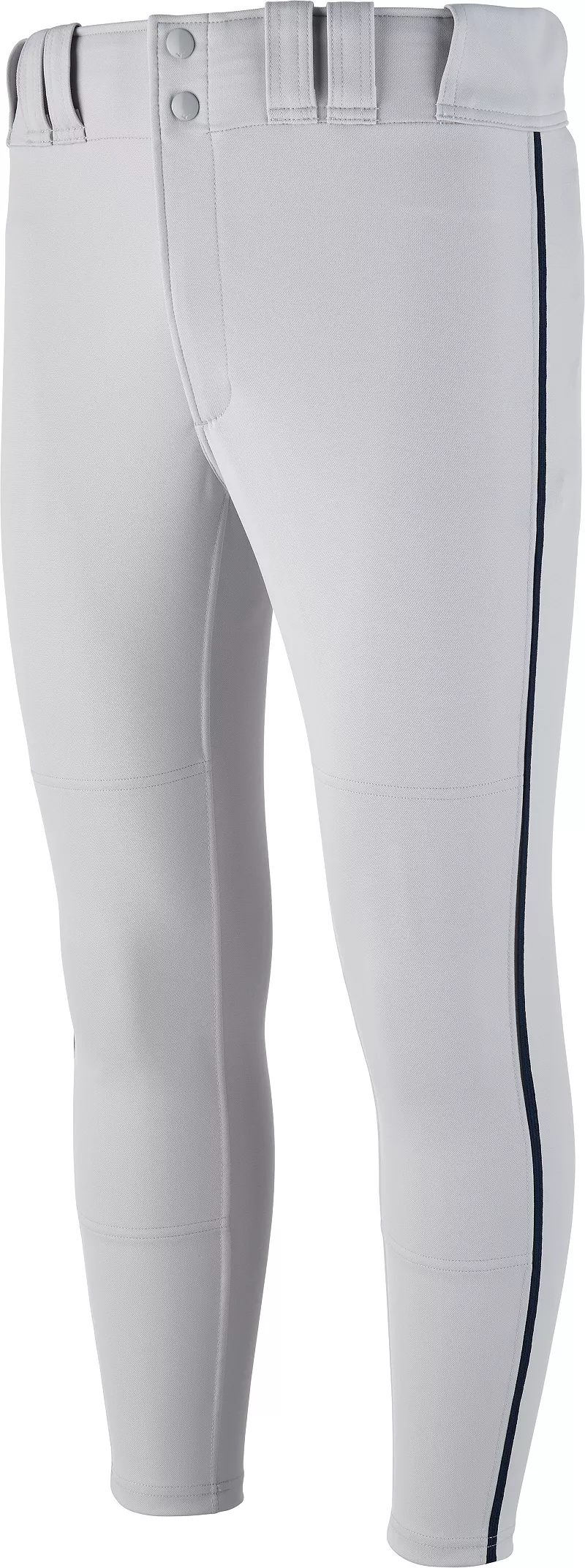 

Мужские бейсбольные брюки зауженного кроя Mizuno Premier с окантовкой, серый/темно-синий