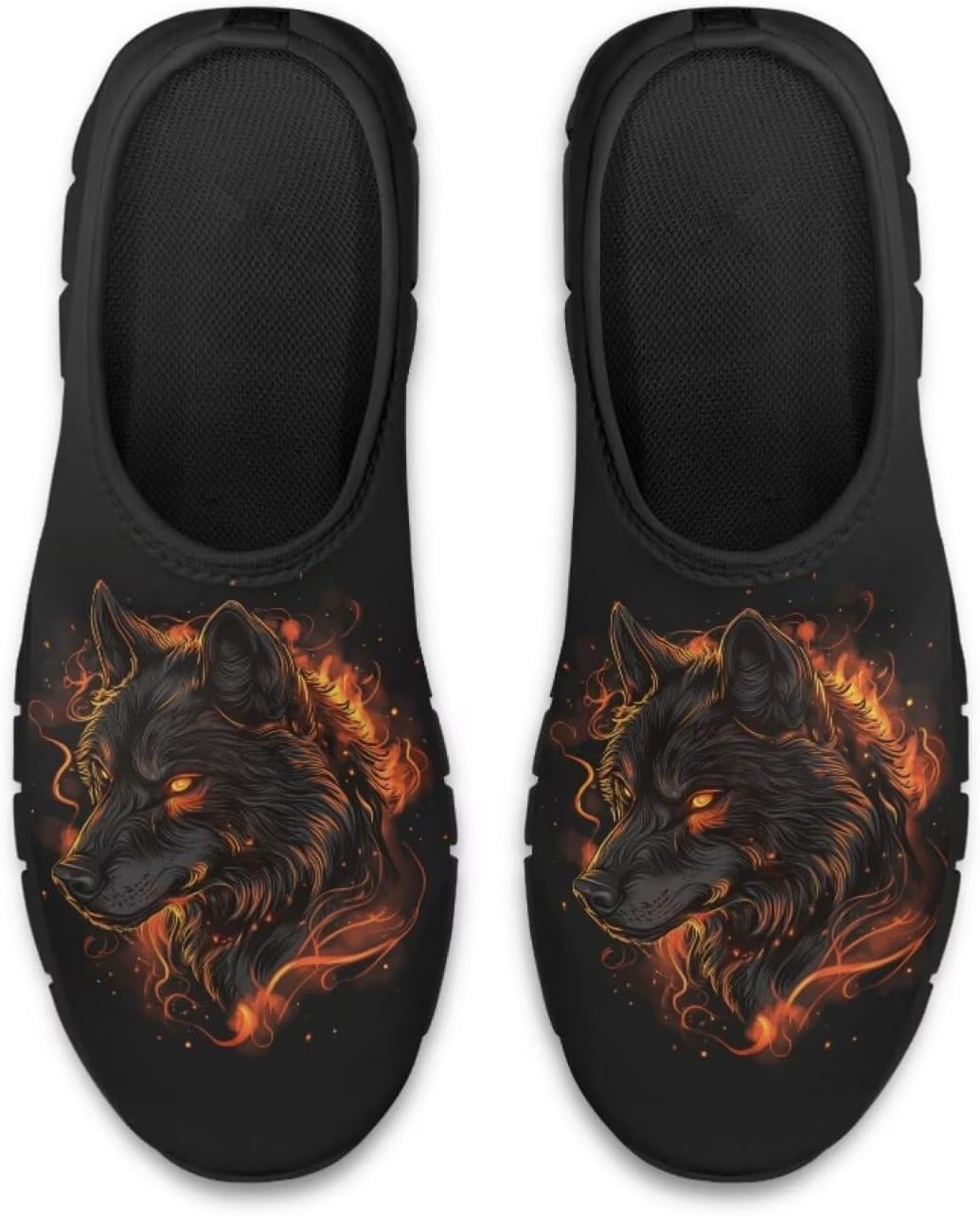 

Мужские кроссовки Pointodoor Skull, удобные низкие кроссовки для отдыха, Wolf Fire Flame Print
