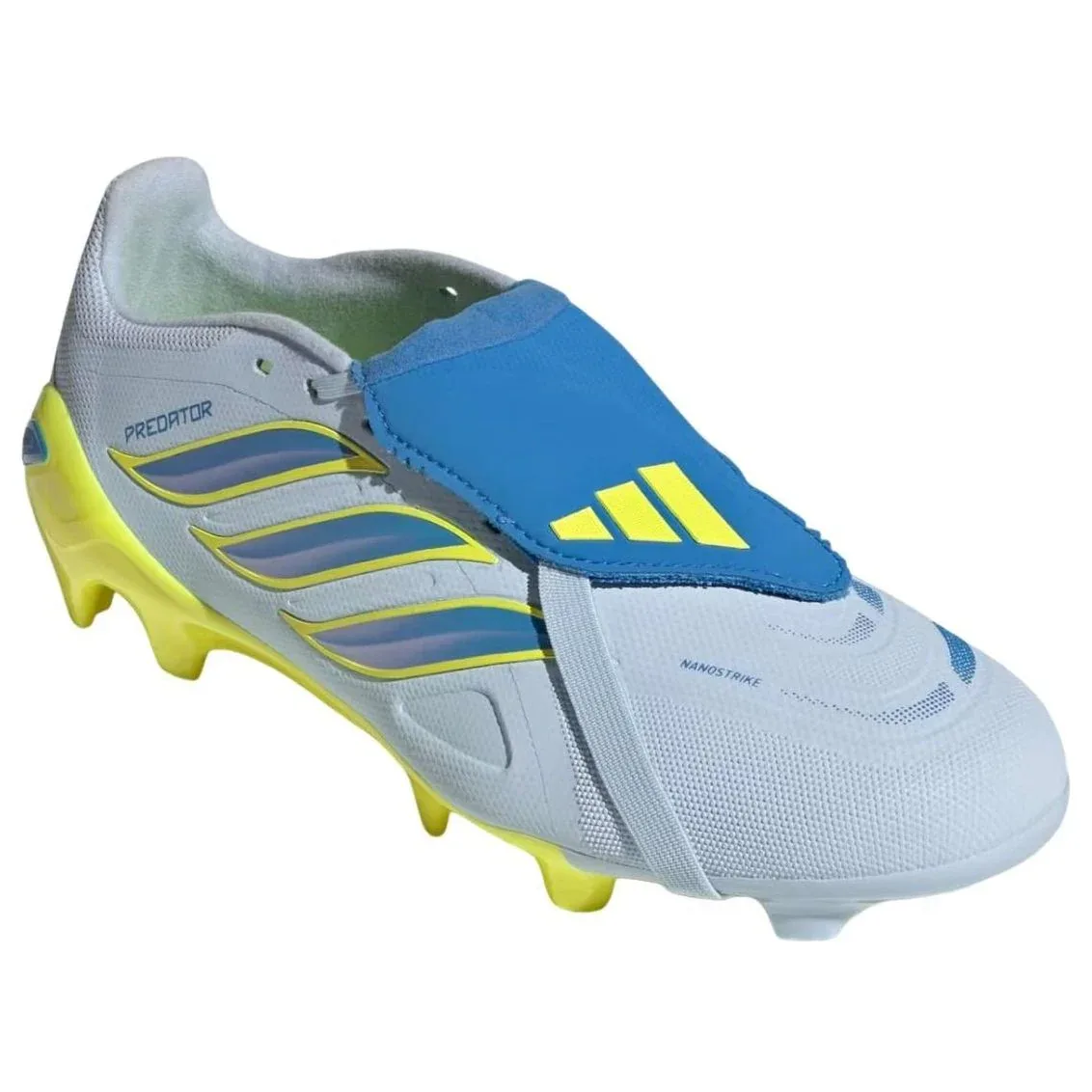 Футболка Adidas Predator League Fold-Over Tongue FG 'Crystal Sky Ray Blue Solar Yellow' — фото 4