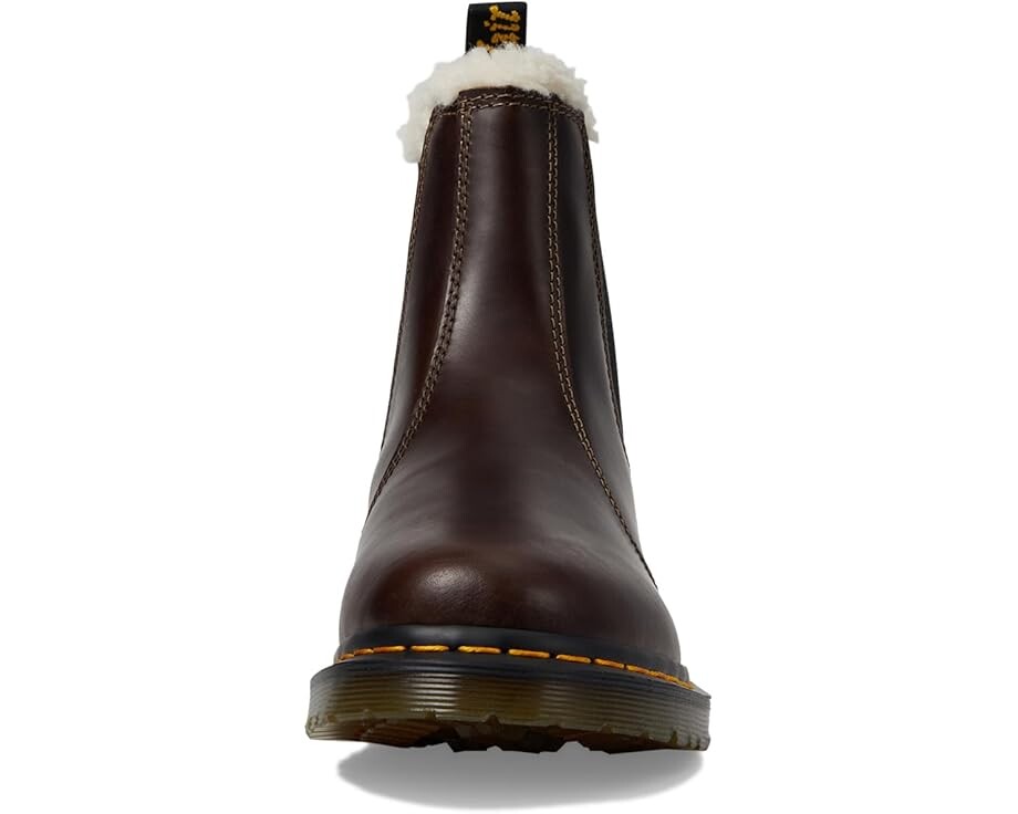 Ботинки Dr. Martens 2976 Leonore Faux Fur, темный хаки — фото 2