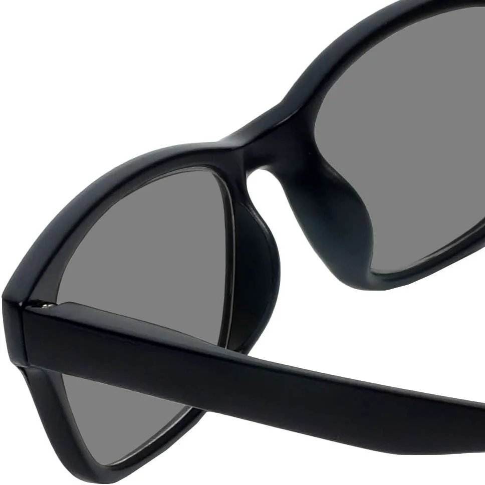 

Магнитные поляризованные бифокальные солнцезащитные очки Magz Greenwich, унисекс, с застежкой на шею, для чтения, с длинными дужками, Matte Black/Grey Lens