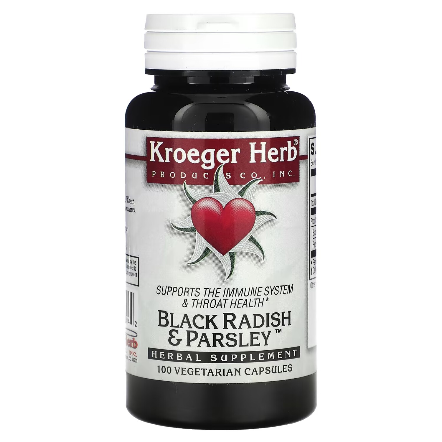 

Черная редька и петрушка Kroeger Herb Co, 100 капсул