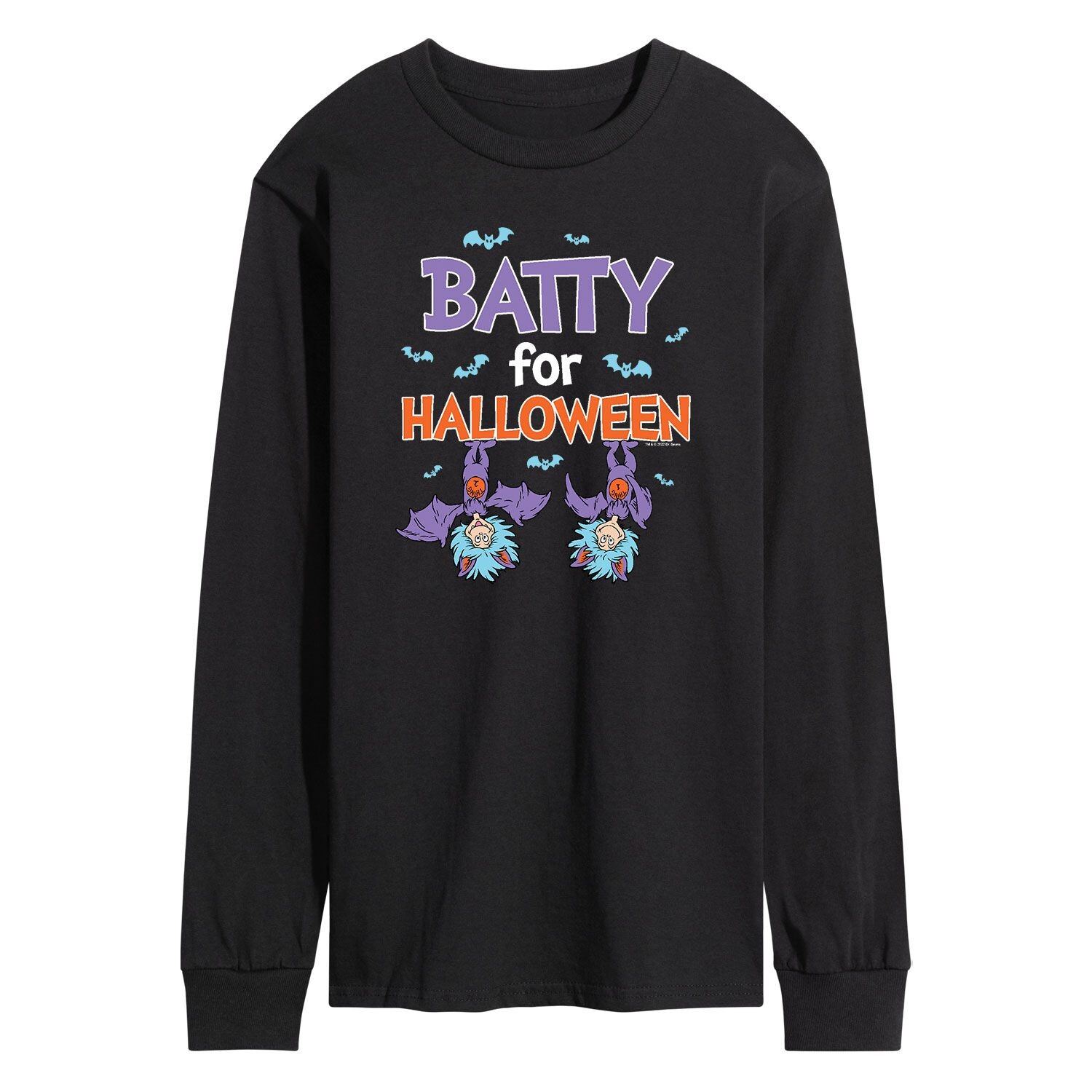 

Мужская футболка с длинным рукавом Dr. Seuss Batty For Halloween Licensed Character